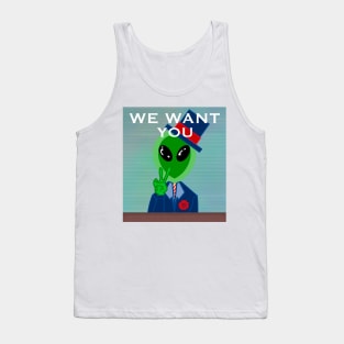 The aliens want you! Tank Top